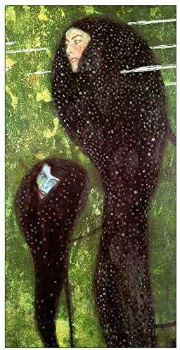 ArtPlaza Klimt Gustav Mermaids Decorative Panel, Wood MDF, Multicolour, 50x100 Cm