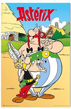 Grupo Erik : Poster Asterix e Obelix   Poster da parete Asterix e Obelix, 61 x 91,5 cm, Poster da muro con carta lucida e incorniciabile, Decorazione casa, Asterix e Obelix Gadget