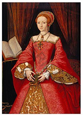 Wee Blue Coo Painting Scrots (attr.) Princess Elizabeth Tudor Wall Art Print Pittura Parete