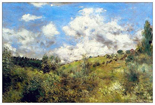 ArtPlaza Renoir Pierre-Auguste-Landscape Pannello Decorativo, Legno MDF, Multicolore, 135 x 90 cm