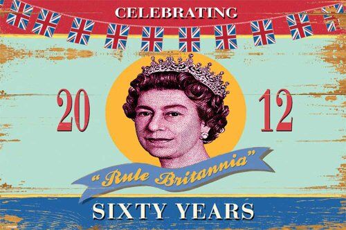 Empire 534 699 Martin Wiscombe Celebrando Sixty Years, The Royal Queen Maxi Poster Dimensioni 91.5 x 61 cm