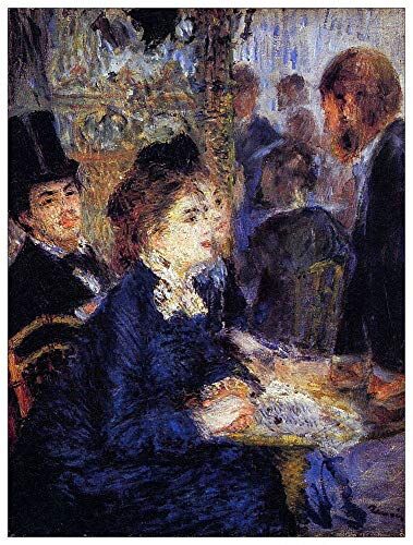 ArtPlaza Renoir Pierre-Auguste In the Cafe Decorative Panel, Wood MDF, Multicolour, 60x80 Cm