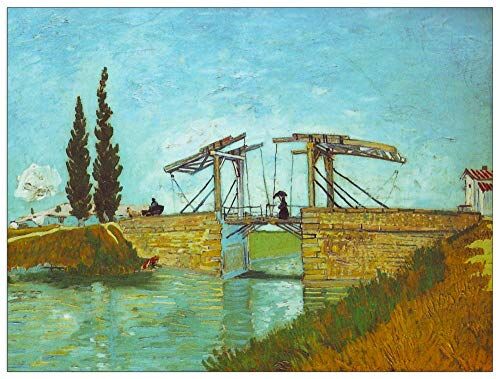 ArtPlaza Van Gogh Vincent-Bridge at Arles Pannello Decorativo, Legno MDF, Multicolore, 120x90 Cm