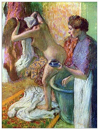 ArtPlaza Degas Edgar After Bathing 1 Decorative Panel, Wood MDF, Multicolour, 60x80 Cm