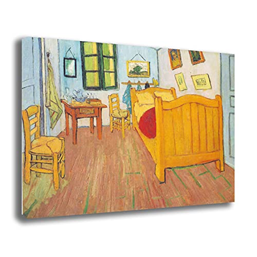 printerland.it Quadro VINCENT VAN GOGH La camera di Van Gogh ad Arles RIPRODUZIONE STAMPA SU TELA Quadri Moderni Moderno Arte Astratto Cucina Soggiorno Camera da letto  (40x50 cm)