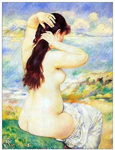 ArtPlaza Renoir Pierre-Auguste A Bather Decorative Panel, Wood MDF, Multicolour, 60x80 Cm