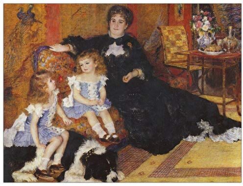 ArtPlaza Renoir Pierre-Auguste Madame Charpentier and her children Decorative Panel, Wood MDF, Multicolour, 80x60 Cm