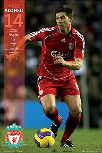 empireposter – Calcio – Liverpool Xabi Alonso – Dimensioni (cm), ca. Poster 61 x 91,5 cm