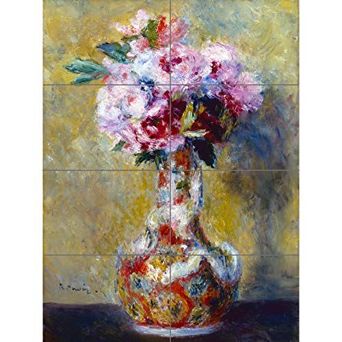 Artery8 Renoir Pierre Auguste Bouquet In A Vase XL Giant Panel Poster (8 Sections) Manifesto