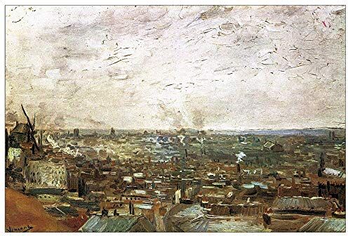 ArtPlaza Van Gogh Vincent View Decorative Panel, Wood MDF, Multicolour, 90x60 Cm