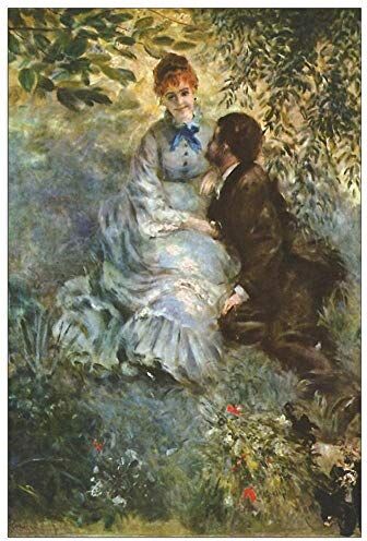 ArtPlaza Renoir Pierre-Auguste Pair of Lovers Decorative Panel, Wood MDF, Multicolour, 60x90 Cm