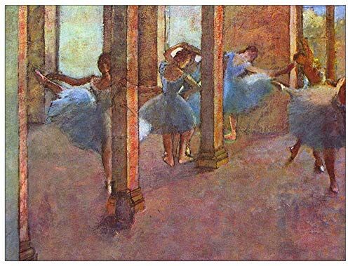 ArtPlaza Degas Edgar Dancer in the Foyer Decorative Panel, Wood MDF, Multicolour, 80x60 Cm