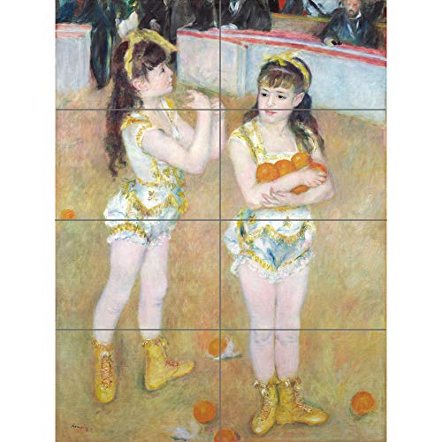Artery8 Renoir Acrobats Cirque Fernando Wartenberg Sisters Painting XL poster gigante pannello (8 sezioni)