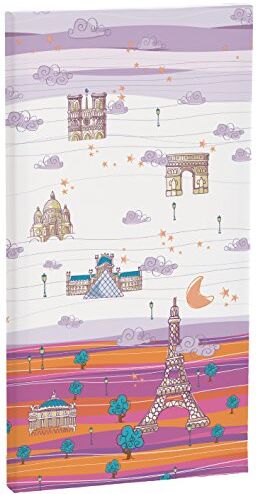 Eiffel Textile Francia – Tela, 27 x 52 cm, colore: malva/Arancione