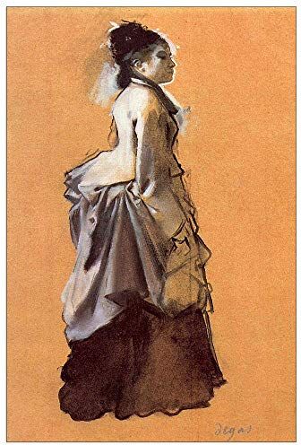 ArtPlaza Degas Edgar Young lady in the road costume Decorative Panel, Wood MDF, Multicolour, 60x90 Cm