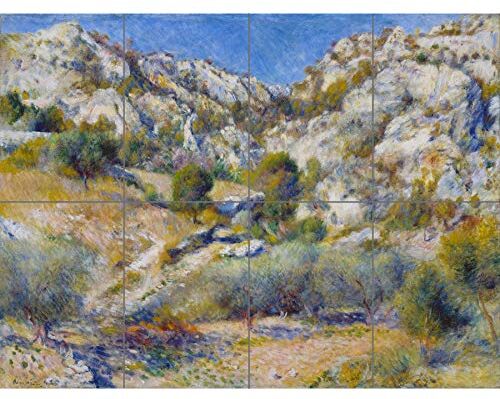 Artery8 Renoir Rocky Crags At Lestaque XL Giant Panel Poster (8 Sections) Roccia Manifesto