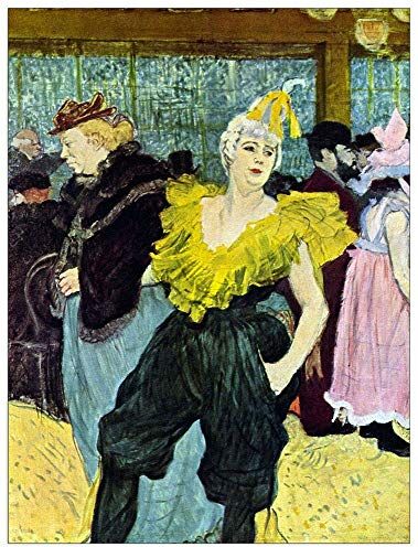 ArtPlaza Toulouse-Lautrec The clowness Decorative Panel, Wood MDF, Multicolour, 90x120 Cm