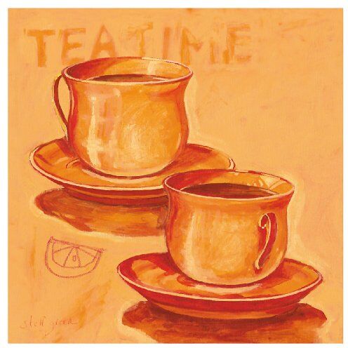 EuroGraphics Stampa Artistica Teatime di Steff Green, 18x18 cm