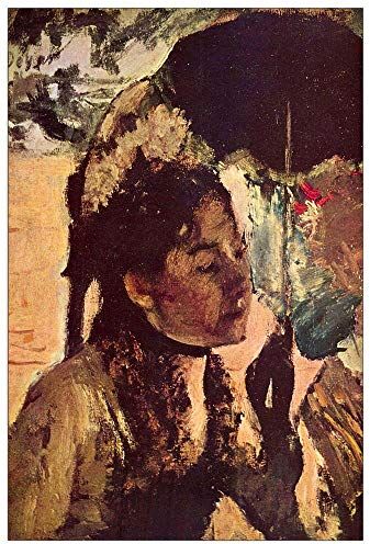 ArtPlaza Degas Edgar In the Tuileries Decorative Panel, Wood MDF, Multicolour, 60x90 Cm