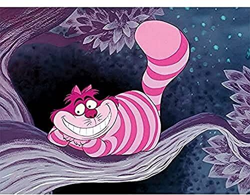 Pyramid Disney Alice nel paese delle meraviglie 80 x 60 cm Stampa su tela design Cheshire Cat