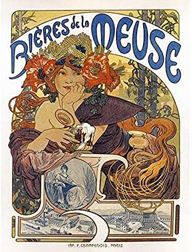 Wee Blue Coo Beer Of The Meuse Paris France Vintage Unframed Wall Art Print Poster Home Decor Premium birra Parigi Francia Vintage ▾ Parete Manifesto Casa