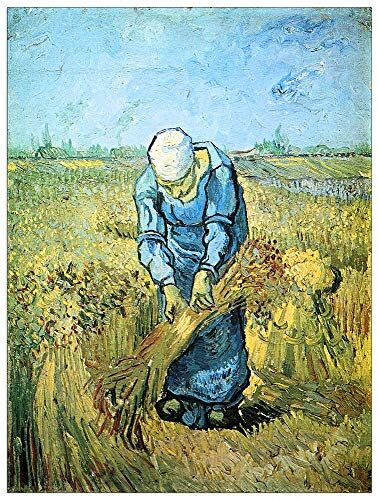 ArtPlaza Van Gogh Vincent Farm worker Decorative Panel, Wood MDF, Multicolour, 60x80 Cm