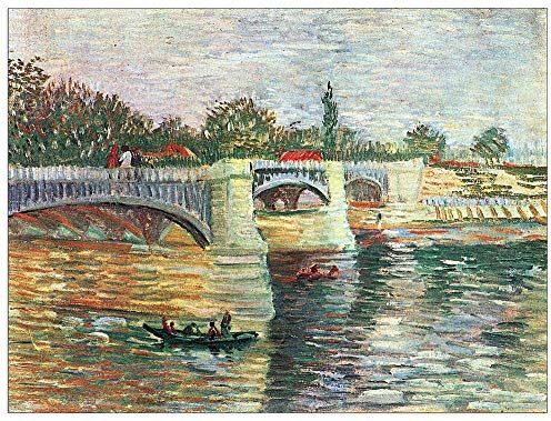 ArtPlaza Van Gogh Vincent The Seine with the Pont de la Grande Jatte  Decorative Panel, Wood MDF, Multicolour, 80x60 Cm