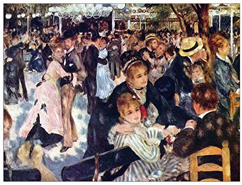 ArtPlaza Renoir Pierre-Auguste Moulin Galette Pannello Decorativo, Legno, Multicolore, 80x60 cm