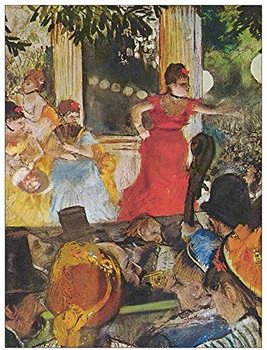 ArtPlaza Degas Edgar In concert cafe Decorative Panel, Wood MDF, Multicolour, 60x80 Cm