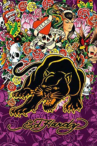 empireposter Ed Hardy – Black Panther – Dimensioni (cm), ca. 61 x 91,5 – Poster nuovo