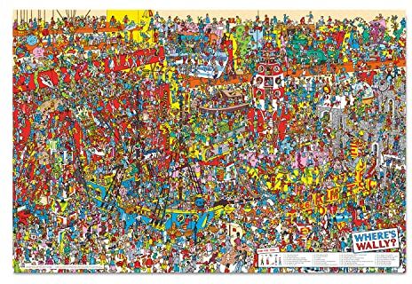 Grupo Erik : Poster Dov'è Wally   Poster da parete Where's Wally, 61 x 91,5 cm, Poster da muro con carta lucida e incorniciabile, Decorazione casa, Poster Bambini