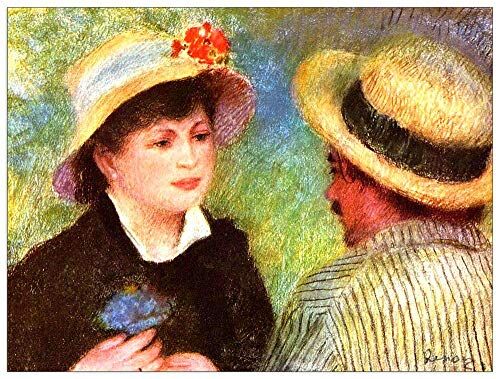 ArtPlaza Renoir Pierre-Auguste Les Canotiers Decorative Panel, Wood MDF, Multicolour, 80x60 Cm