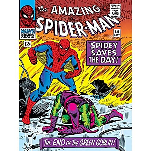 Marvel Pyramid International Poster della Collana Amazing Spider-Man, Episodio Spidey Salva la Situazione La fine di Goblin, 60 x 80 cm
