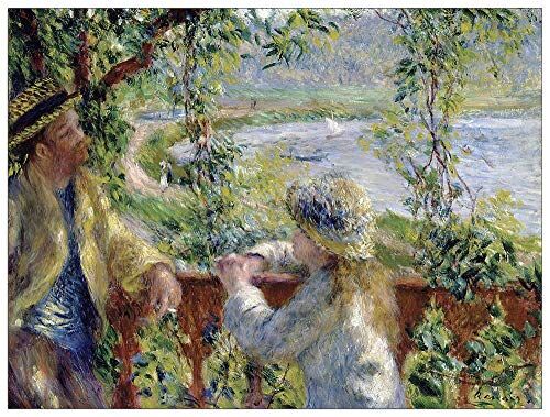 ArtPlaza Renoir Pierre-Auguste By the water Decorative Panel, Wood MDF, Multicolour, 120x90 Cm