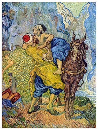 ArtPlaza Van Gogh Vincent The Good Samaritan Decorative Panel, Wood MDF, Multicolour, 60x80 Cm