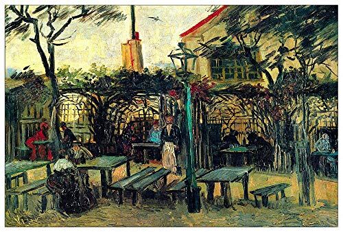 ArtPlaza Van Gogh Vincent Terrace of a Cafe Decorative Panel, Wood MDF, Multicolour, 90x60 Cm