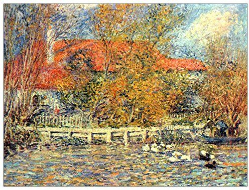 ArtPlaza Renoir Pierre-Auguste Duck Pond Pannello Decorativo, Legno, Multicolore, 80x60 cm