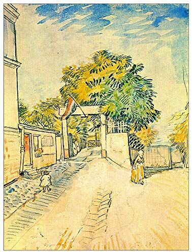 ArtPlaza Van Gogh Vincent Entrance to the Moulin de la Galette Decorative Panel, Wood MDF, Multicolour, 60x80 Cm