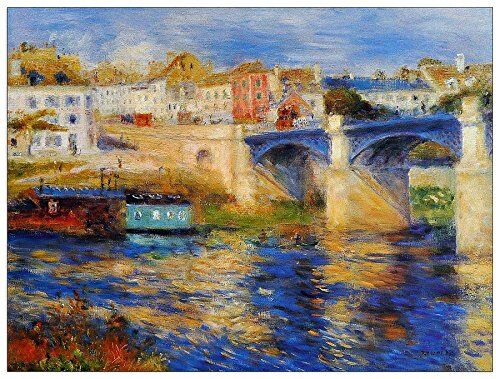 ArtPlaza Renoir Pierre-Auguste Le Pont De Chatou Pannello Decorativo, Legno, Multicolore, 80x60 cm