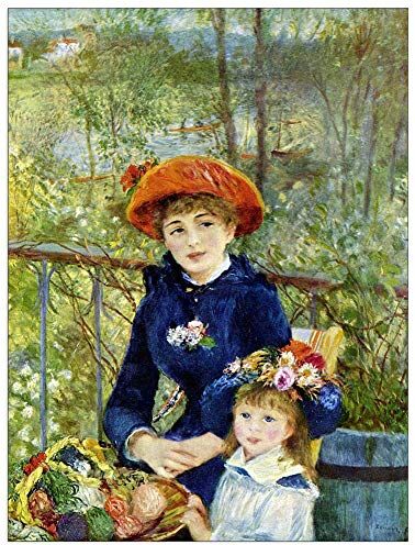 ArtPlaza Renoir Pierre-Auguste On the Terrace Decorative Panel, Wood MDF, Multicolour, 60x80 Cm