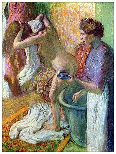 ArtPlaza Degas Edgar After Bathing 1 Pannello Decorativo, Legno, Multicolore, 60x80 cm