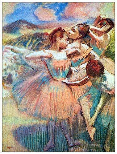 ArtPlaza Degas Edgar Dancer in the landscape Decorative Panel, Wood MDF, Multicolour, 60x80 Cm