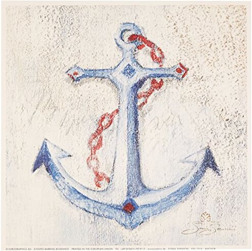 EuroGraphics Stampa Artistica Anchor di Sonia Svenson 18x18 cm