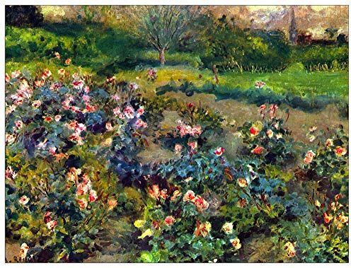 ArtPlaza Renoir Pierre-Auguste Rose grove Decorative Panel, Wood MDF, Multicolour, 80x60 Cm