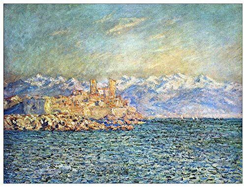 ArtPlaza Monet Claude The old Fort in Antibes Decorative Panel, Wood MDF, Multicolour, 120x90 Cm