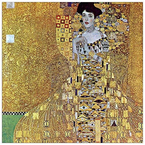 ArtPlaza Klimt Gustav Portrait of Block-Bauer 2 Decorative Panel, Wood MDF, Multicolour, 30x30 Cm