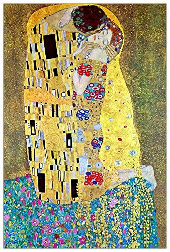 ArtPlaza Klimt Gustav The Kiss 2 Decorative Panel, Wood MDF, Multicolour, 60x90 Cm