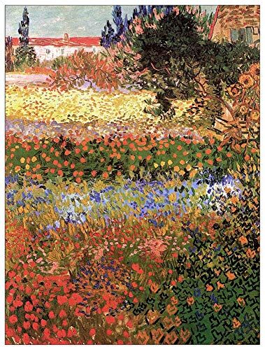 ArtPlaza Van Gogh Vincent Flowering Garden Decorative Panel, Wood MDF, Multicolour, 90x120 Cm