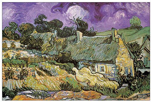 Artopweb VAN GOGH Chaumes De Cordeville À Auvers-Sur-Oise Decorative Panel, Wood MDF, Multicolour, 90x60 Cm