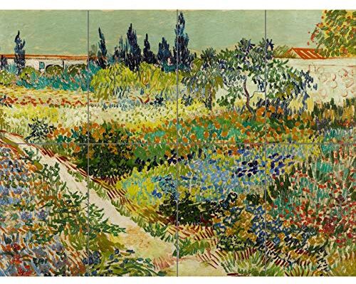 Artery8 Vincent Van Gogh Garden At Arles XL Giant Panel Poster (8 Sections) Giardino Manifesto